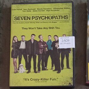 Seven Psychopaths "It's Crazy-Killer Fun" and 88 Minutes starring Al Pacino DVDs